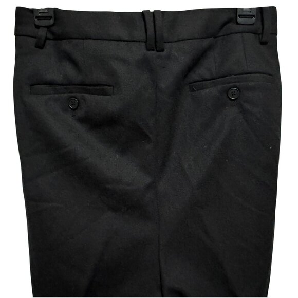 Talbots Woman Petite Black Windsor Pants Italian Wool Flannel Fully Lined 18WP - Picture 4 of 5
